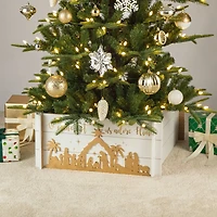 Glitzhome® 24" Nativity Scene Tree Collar