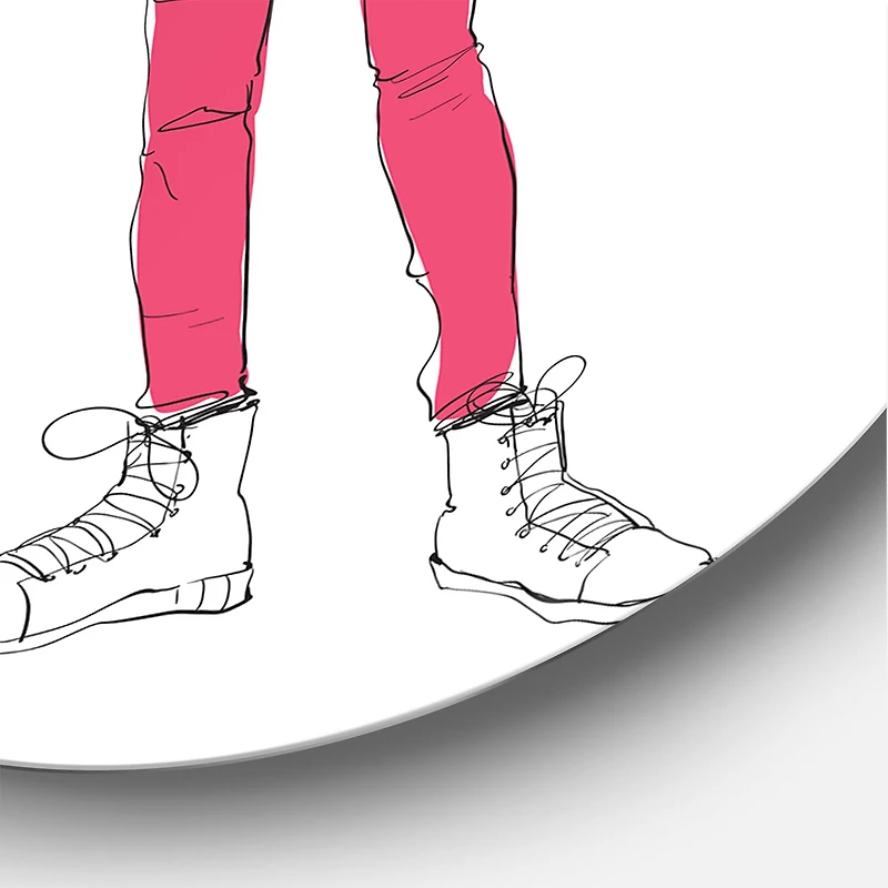 Designart - Trendy Fashion Girl II