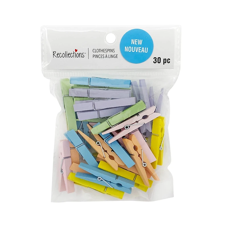 Medium Pastel Clothespins by Recollections™