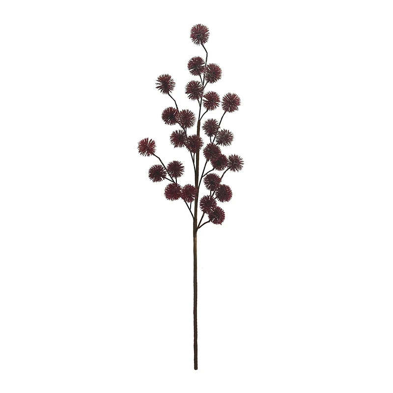 30" Burgundy Glitter Thistle Stem by Ashland®