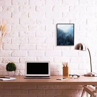 Stupell Industries Daylight over Pine Forest Mountain with Fog Framed Wall Art