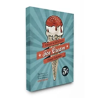 Stupell Industries Retro Ice Cream Parlor Canvas Wall Art