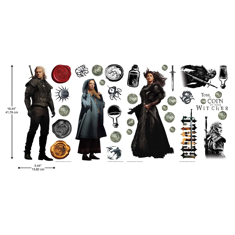 RoomMates The Witcher Characters Peel & Stick Wall Decals