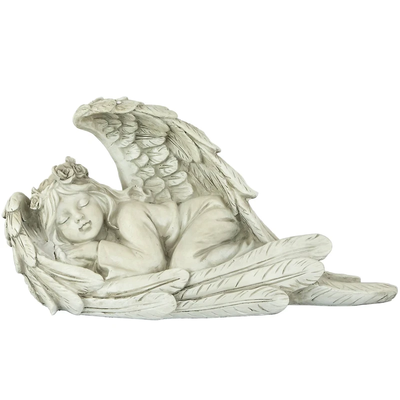 16" Sleeping Heavenly Angel Outdoor Garden Statue