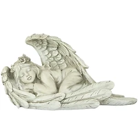 16" Sleeping Heavenly Angel Outdoor Garden Statue