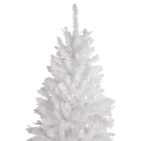 7.5ft. Pre-Lit Rapids White Pine Pencil Artificial Christmas Tree, Clear Lights
