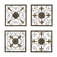 Brown Metal Rustic Wall Décor Set