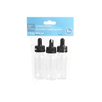 1oz. Plastic Dropper Bottles, 3ct. by Artist's Loft™