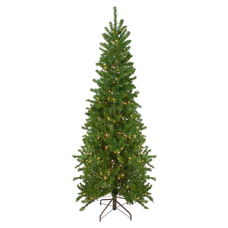 6.5ft. Pre-Lit Canadian Pine Artificial Christmas Tree, Clear Lights