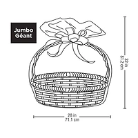Jumbo Clear Basket Gift Bags by Celebrate It™, 12ct.