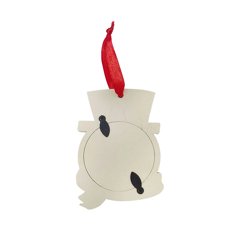 4" Unfinished Snowman Frame DIY Wood Ornament by Make Market®