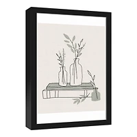 Sage Books Black Framed Canvas Wall Art