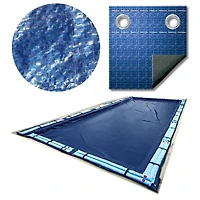 Swim Central 45ft. Blue Inground Rectangular Swimming Pool Winter Cover