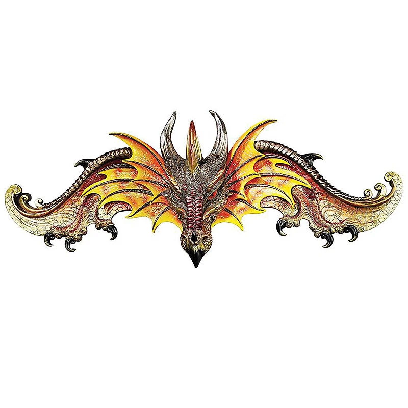 Design Toscano 27.5" Dragon of Kingsbridge Manor Pediment