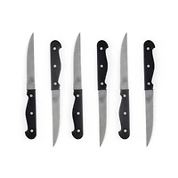 Gibson Home® Westover 13-Piece Black Stainless Steel Cutlery Set with Wood Storage Block