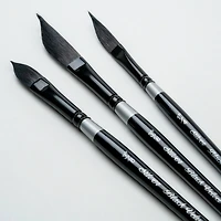 Silver Brush Limited Black Velvet Dagger/Oval Brushes, Pack of 3