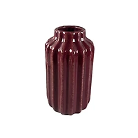 9" Berry Ribbed Ceramic Vase by Ashland®