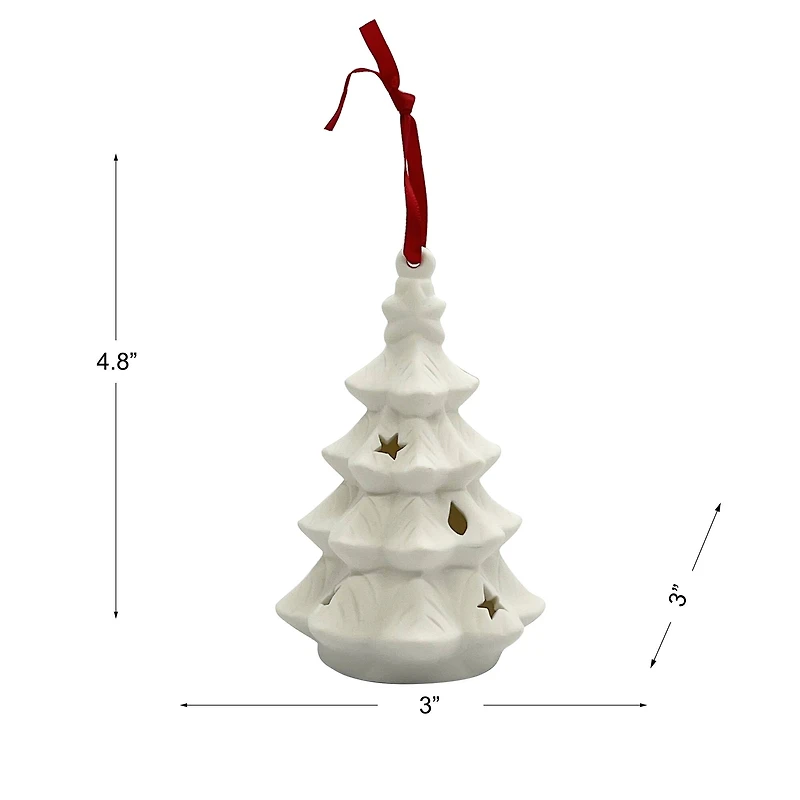 4.75" DIY LED Ceramic Tree Ornament by Make Market®