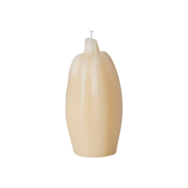 Hello Honey 6" Cream Unscented Squash Shaped Candle