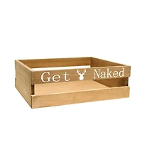 Elegant Designs Small Natural Rustic Towel Holder, Frame & Toilet Paper Holder Set