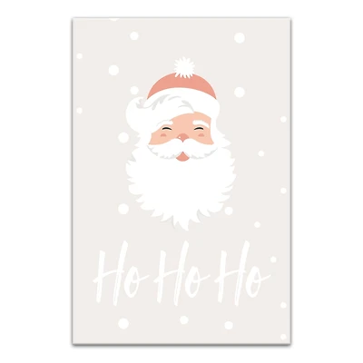 Ho Ho Ho Santa 20x30 Canvas Wall Art