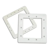 Swim Central 8.25" White Hydrotools Swimming Pool Skimmer Face Plate & Butterfly Gasket
