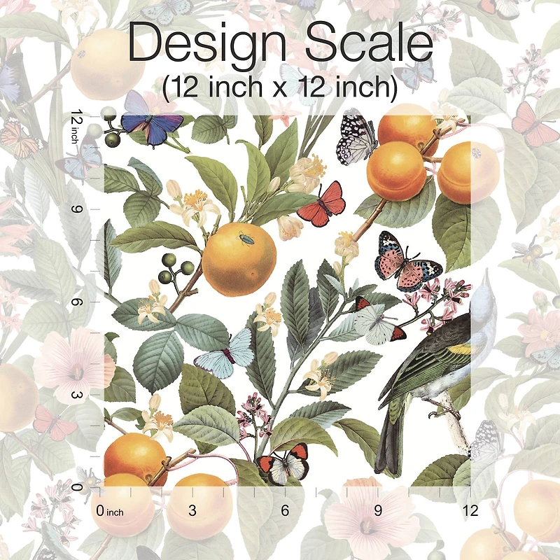 RoomMates White Citrus Peel & Stick Wallpaper