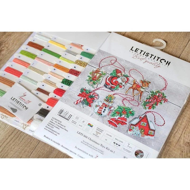 Letistitch Christmas Toys Kit Counted Cross Stitch Kit