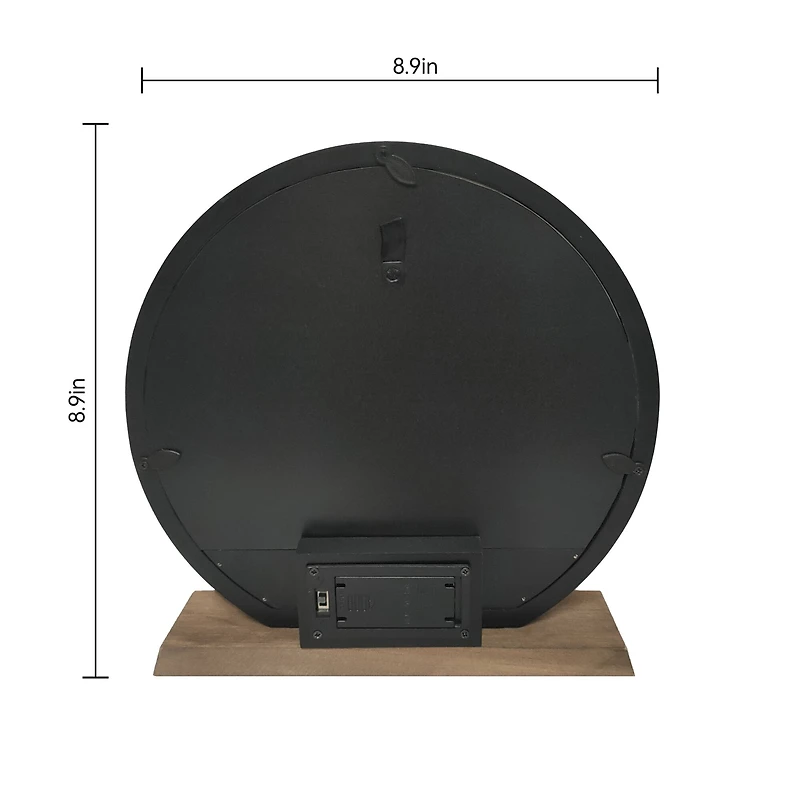 4" x 6" White & Black Snow Globe Light-Up Tabletop Frame by Studio Décor®