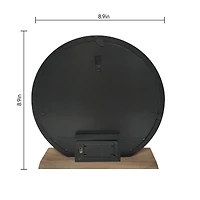 4" x 6" White & Black Snow Globe Light-Up Tabletop Frame by Studio Décor®