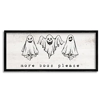 Stupell Industries More Boos Please Scary Ghosts Framed Giclee Art