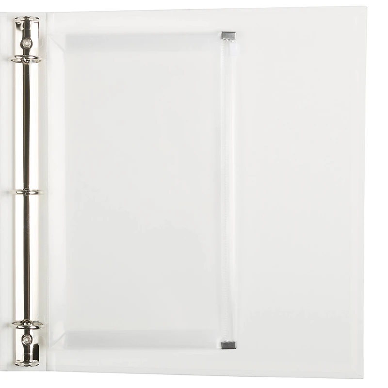 JAM Paper 6" x 9.5" Clear Plastic Zip Closure 3-Hole Punch Envelopes, 12ct.