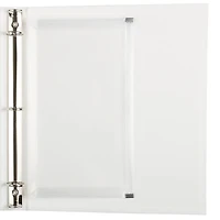 JAM Paper 6" x 9.5" Clear Plastic Zip Closure 3-Hole Punch Envelopes, 12ct.