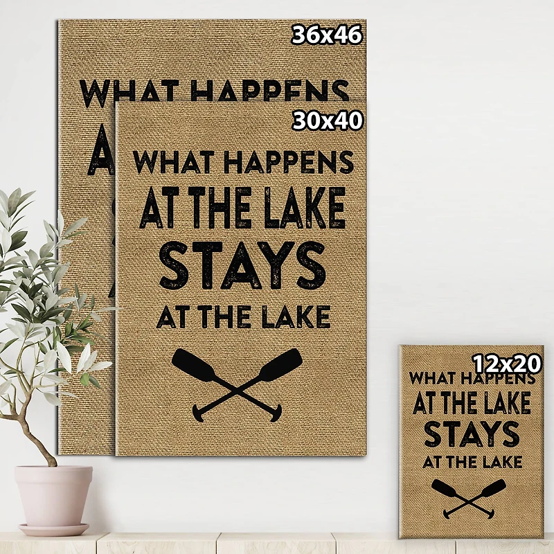 Designart - Stays At The Lake