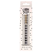 Pukka Pads Buffalo Check Metal Gel Pens pack of 6