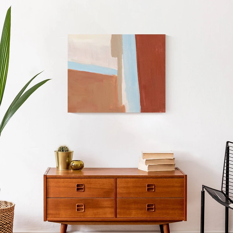 Warm Abstract 20" x 16" Canvas Wall Art