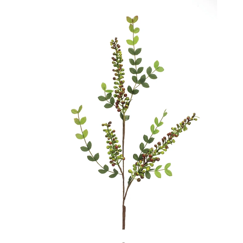 32" Variegated Red Berry Foliage Sprays, 6ct.