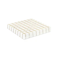 Gold Foil Grid Paper Beverage Napkins by Celebrate It™, 16ct.