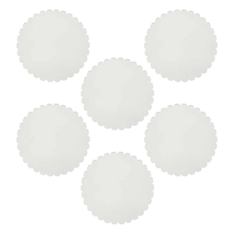 4" Scalloped Acrylic Blanks, 6ct. by Make Market®