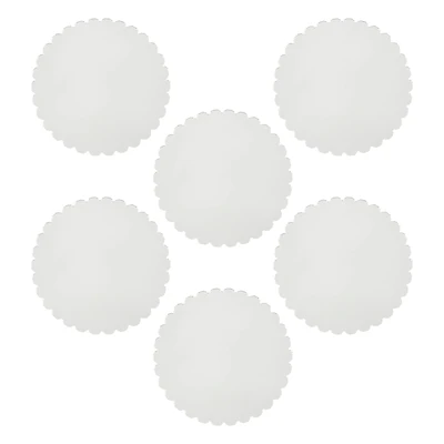 4" Scalloped Acrylic Blanks, 6ct. by Make Market®