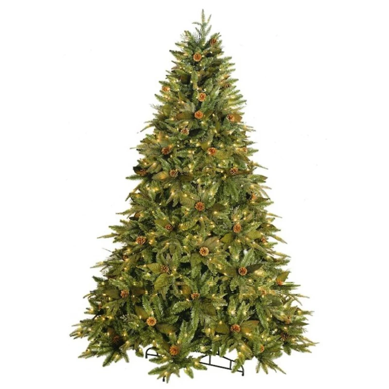 6.5ft. Pre-Lit Green River Spruce Artificial Christmas Tree, Clear Lights
