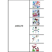 Double-Sided Christmas Gel Window Clings, 6ct.