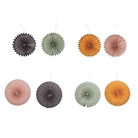 Hello Honey® 12" Chintz Handmade Recycled Paper Pinwheel Ornament Set