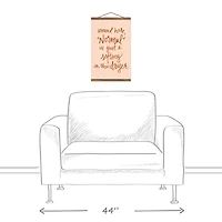 Normal Dryer Setting 12" x 18" Teak Hanging Canvas