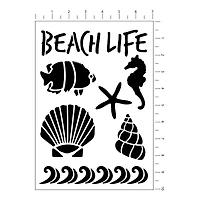 Seaside Stencils, 7" x 10" Craft Smart®