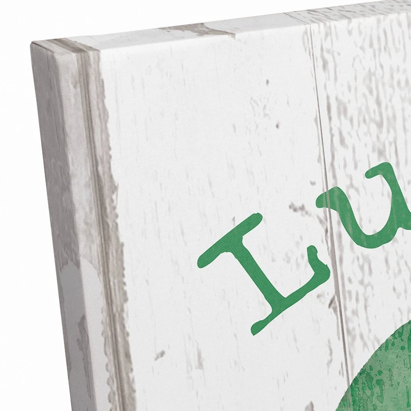Luck Irish Clover 16" x 20" Canvas Wall Art