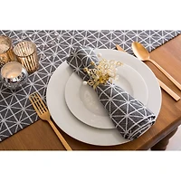 Black and White Triangle Table Runner 14" x 72"