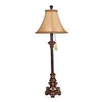 31" Antique Bronze Polystone Tuscan Buffet Lamp