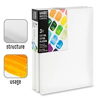 Liquitex® BASICS® 3 Pack Cotton Canvas Pack