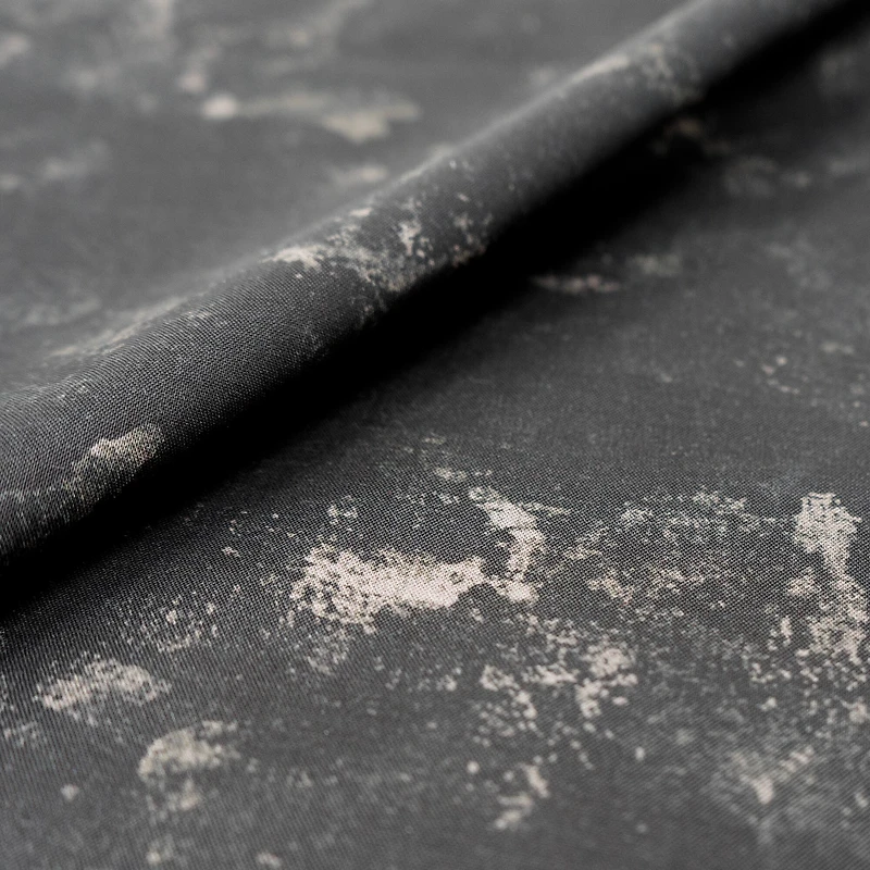 SINGER Black Grunge Tonal Print Cotton Fabric
